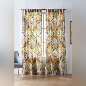 Anthropologie Set/2 Curtain Panels (84”x50”) floral panels only